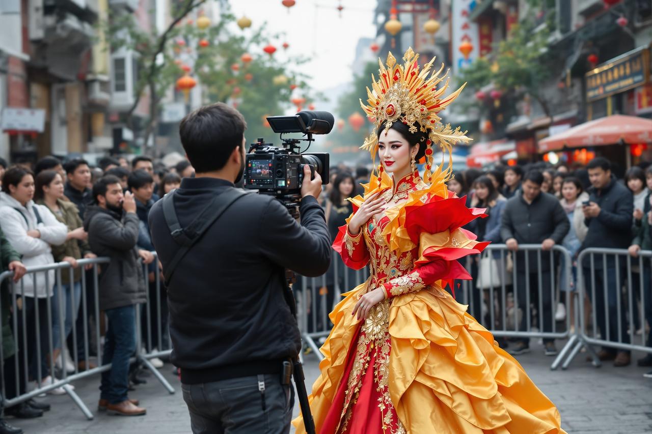 现场直击:某剧组外景拍摄引围观,女主造型惊艳路人狂拍照 - 51黑撩 现场直击:某剧组外景拍摄引围观,女主造型惊艳路人狂拍照 - 51黑撩