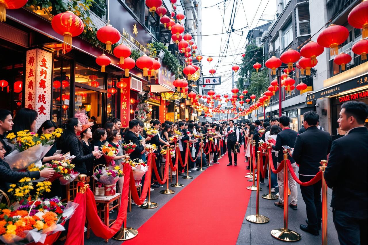 现场直击:某明星火锅店开业现场,粉丝凌晨三点开始排队 - 51黑撩 现场直击:某明星火锅店开业现场,粉丝凌晨三点开始排队 - 51黑撩